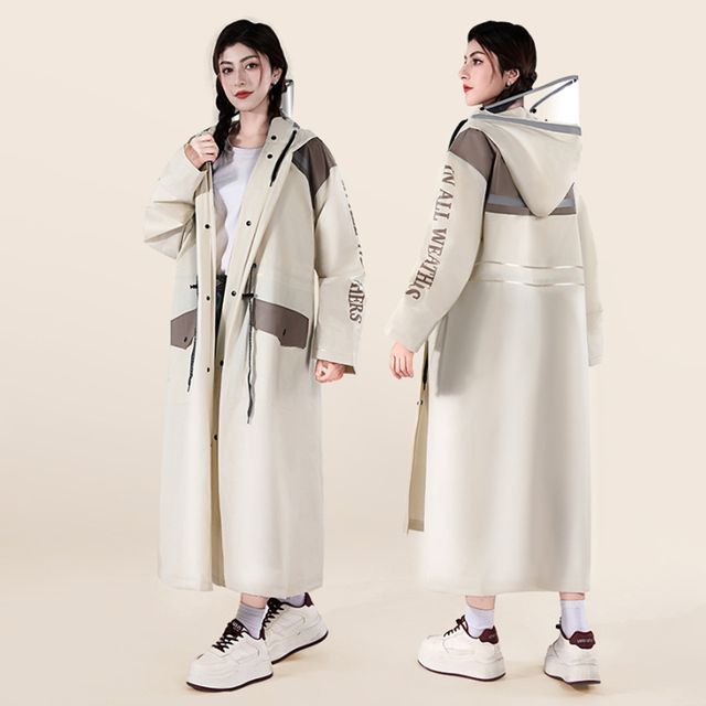 오버핏 후드 롱 레인코트 OSM-1005887