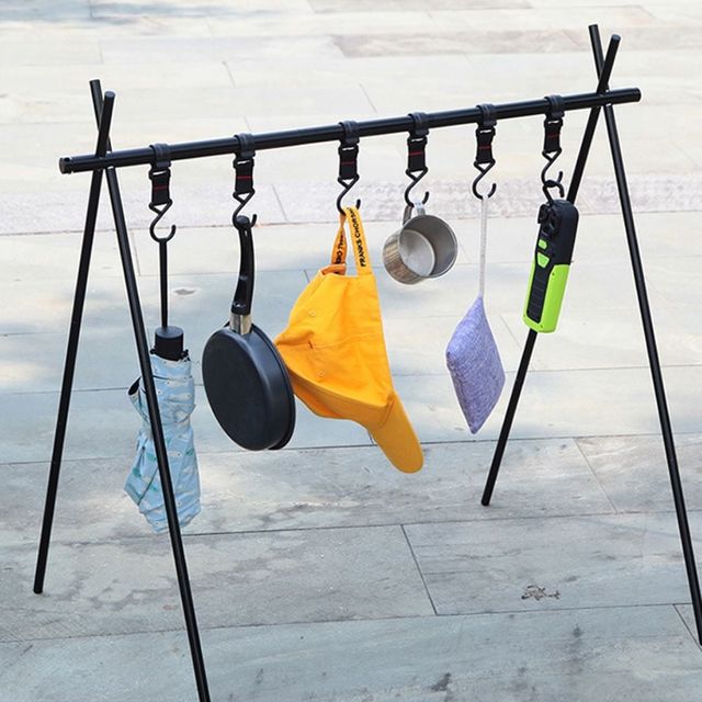 다용도 캠핑 접이식 거치대 소품 걸이대 대형