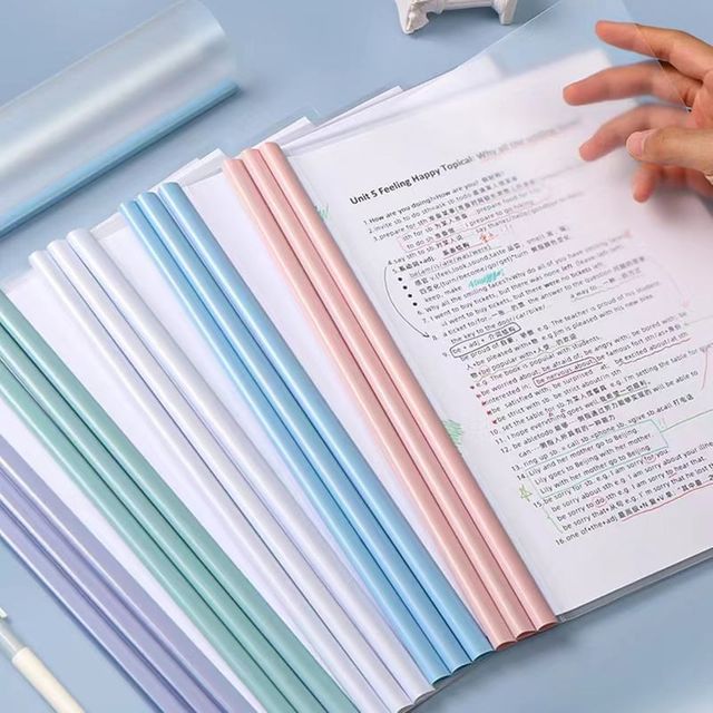 쫄대화일 A4 투명 30p 문서꽂이 자료집게 탭꽂이 서류