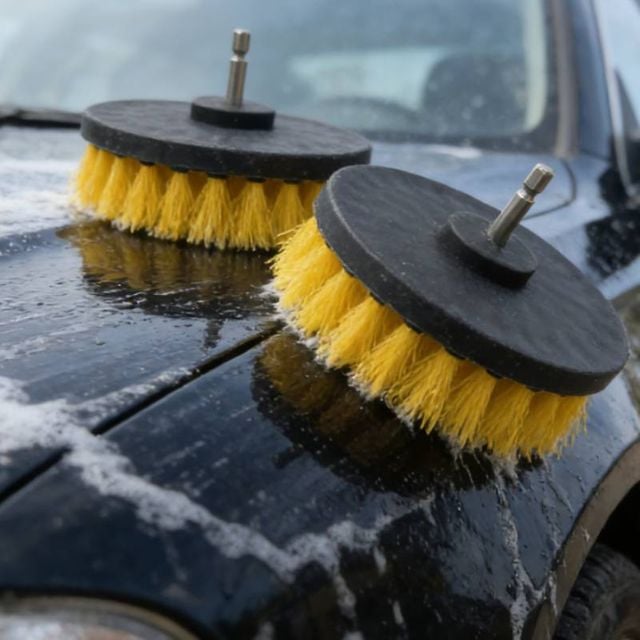 전동드릴 청소 탭브러쉬 2개 다용도 세차 화장실 틈새 청소솔