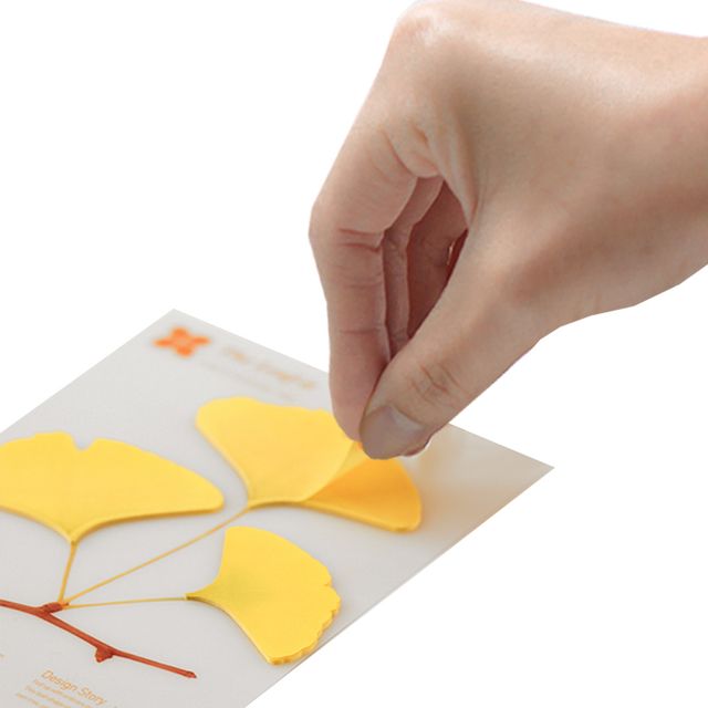 단풍잎 외 대형 스티커리프 모음 점착메모지 꽃잎