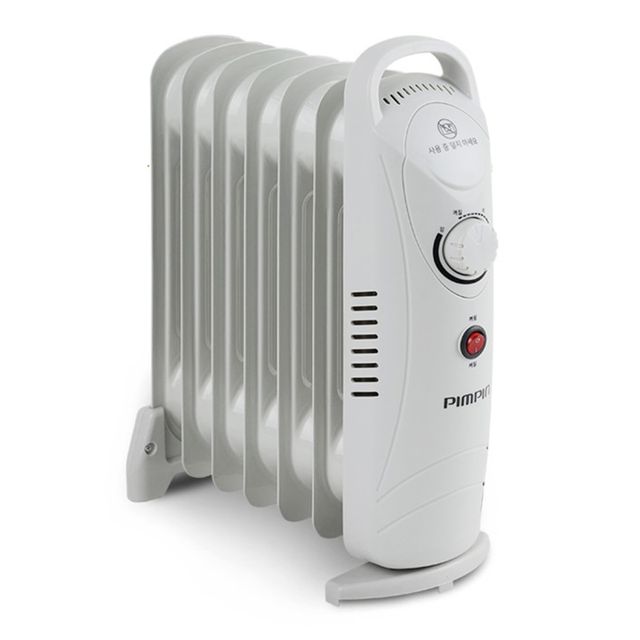 핌핀107 난방기 미니 오일 라디에이터 7핀 난로