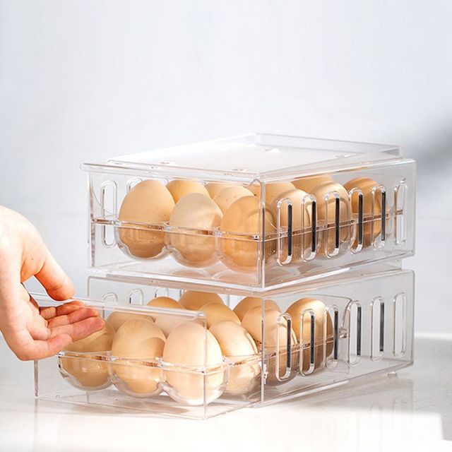 12구 서랍형 계란 보관 케이스 트레이 접이식 저장함