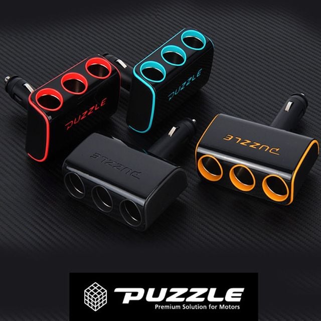 퍼즐147 접이식컬러 멀티소켓 3구멀티 차량시