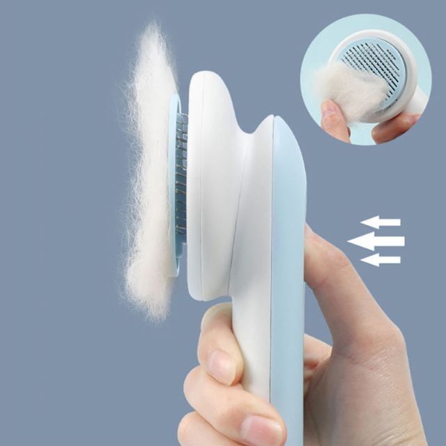 애견 털갈이 원터치 브러쉬 강아지 털제거 빗