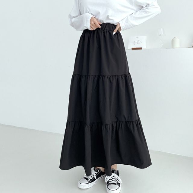 여성 베베르 바스락 캉캉 롱스커트 JB-1007283