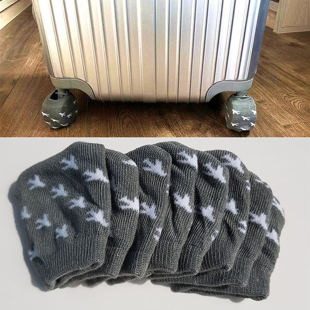 키밍 캐리어 바퀴커버 8P 딥그레이 보호덮개 오염방지