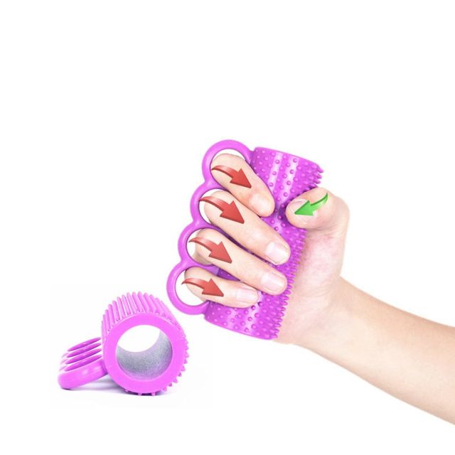 실리콘 손가락 재활 운동기구 악력기 훈련 마시지