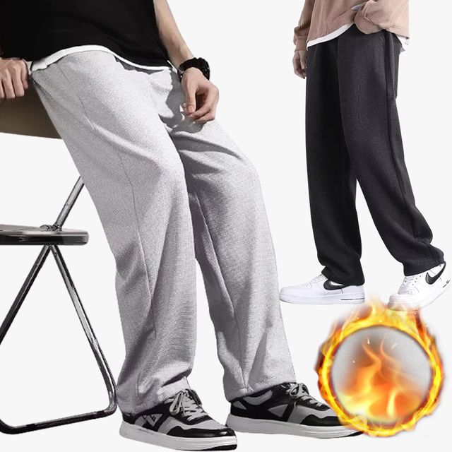 기모 일자 바지 와이드 밴딩 츄리닝 트레이닝 팬츠