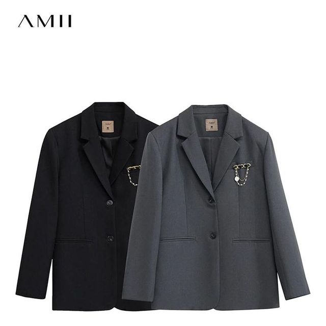 [해외] Amii Minimalism 여성을위한 겨울 코트와 재킷 우아한