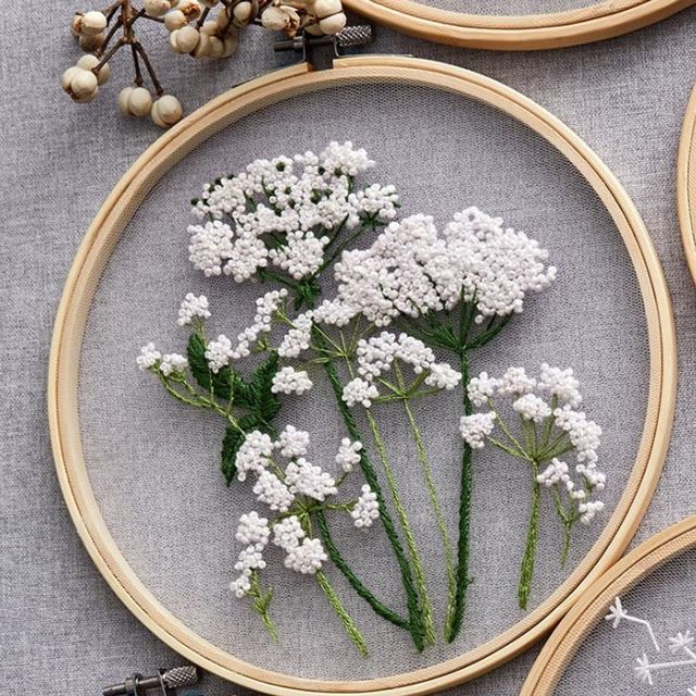 프랑스 자수 DIY 패키지 세트 집콕 취미 키트