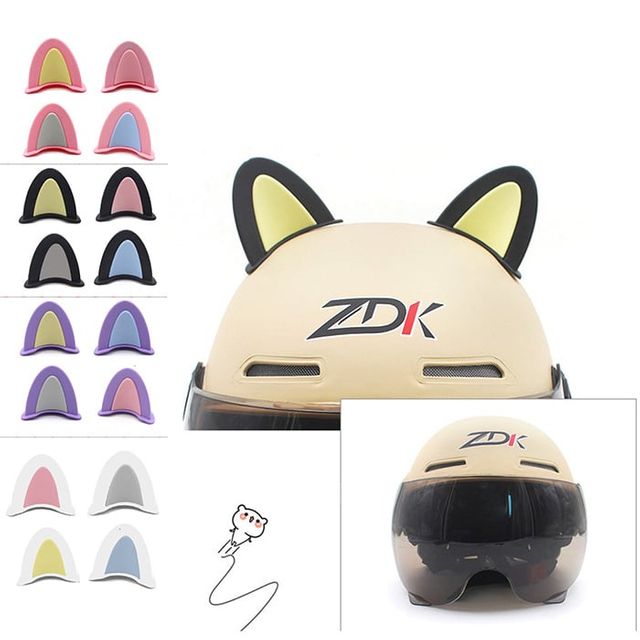 오토바이 고양이귀 헬멧장식세트 악세서리 바이크