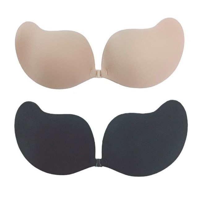날개형 실리콘 웨딩브라 접착력 통기성 오프숄더 속옷
