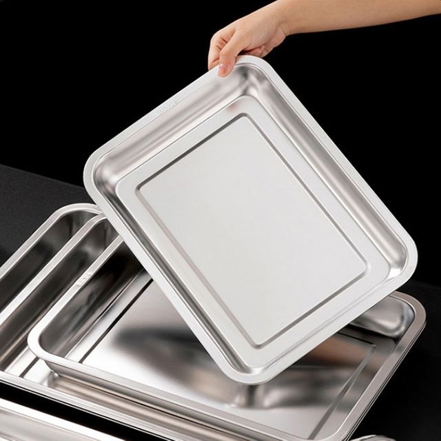 업소용 스텐 트레이 중) H 4.8 쟁반 받침대 거치대