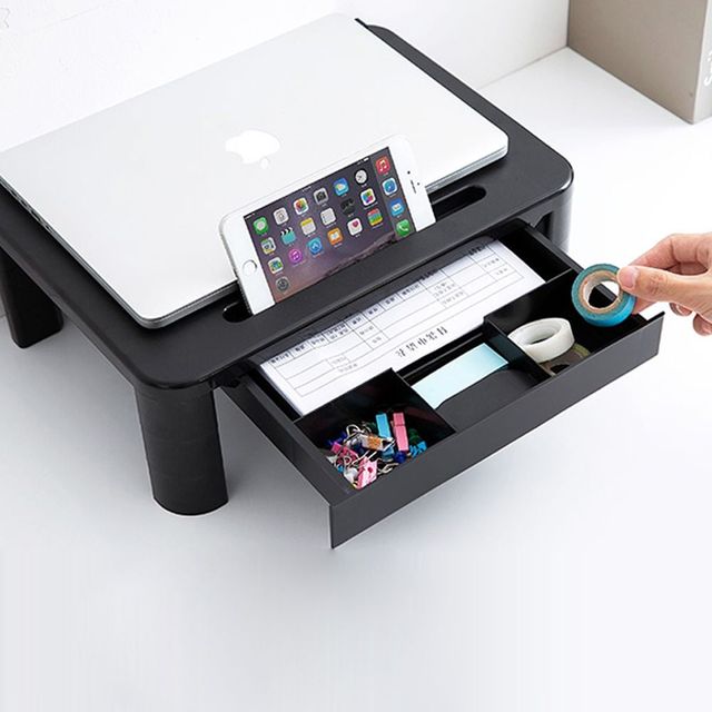 높이조절 모니터 거치대 받침대 사무용 책상