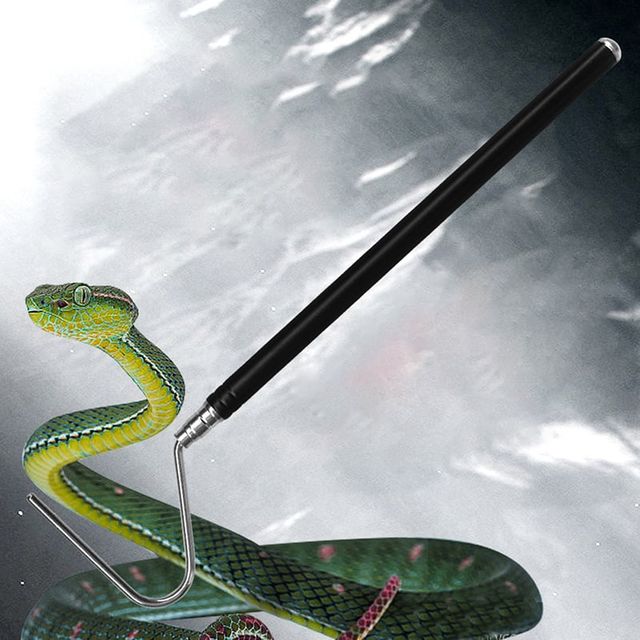 뱀 조절가능 잡기도구 파총류 후크 뱀집게 다용도