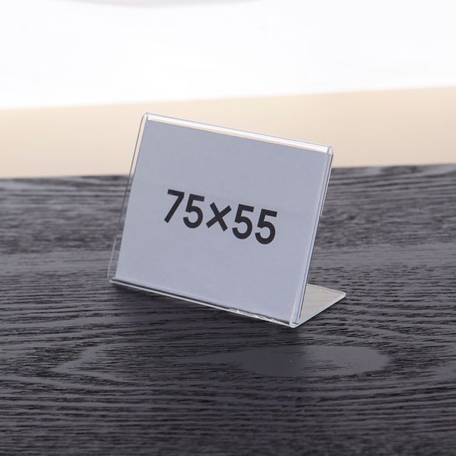 아크릴 POP 꽂이 가격표 메뉴판 투명 스탠드 7.5x5.5