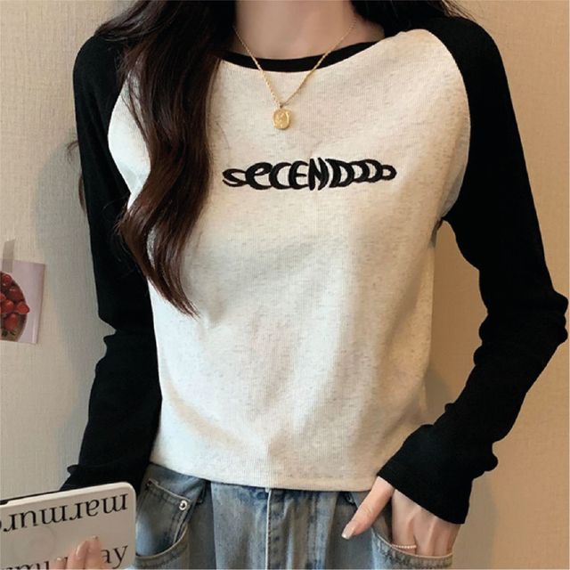 나그랑 자수 긴팔티셔츠 UC-0027