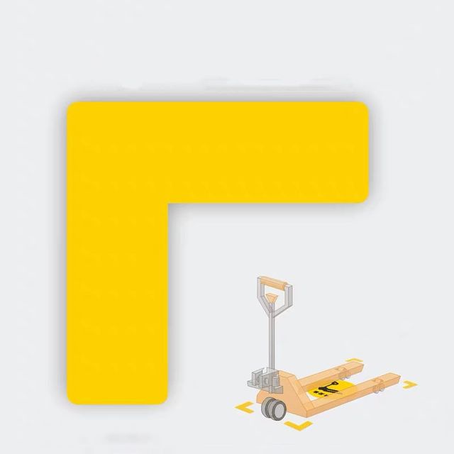 물류 공장 바닥표시스티커 L자형 포지션 자리표시