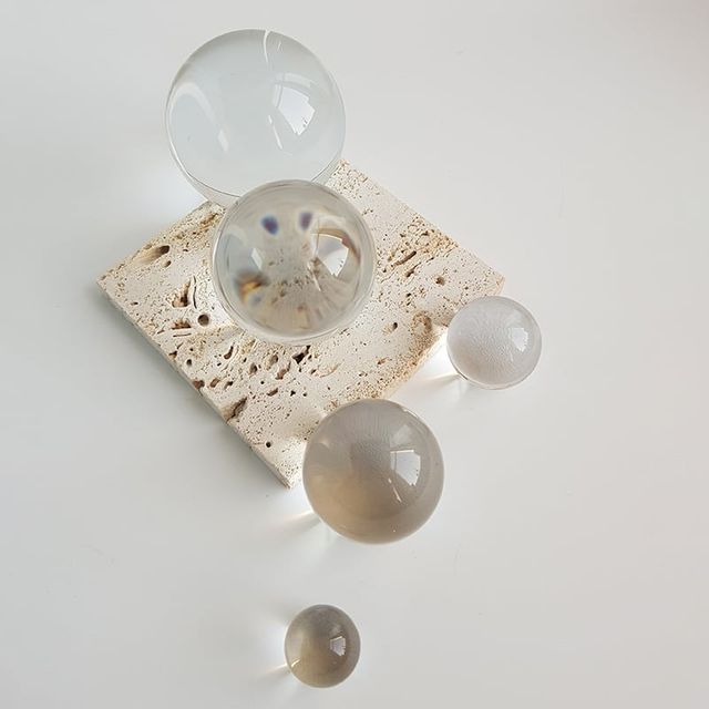 감성 소품 촬영 유리 구슬 세트 장식소품 4cm 5cm 6cm