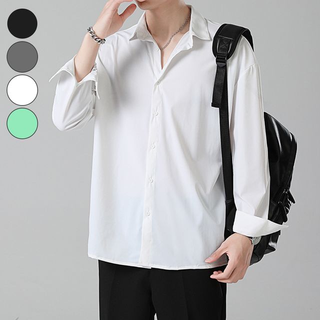 남자 셔츠 남성 링클프리 옥스포드 긴팔 남방