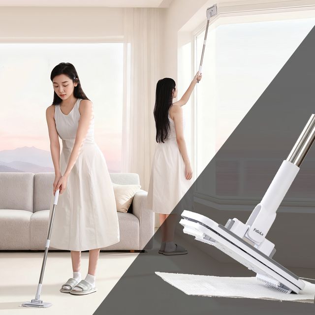 장만A833 집게 청소 밀대 유리닦이 2단확장 대걸레 자루밀대