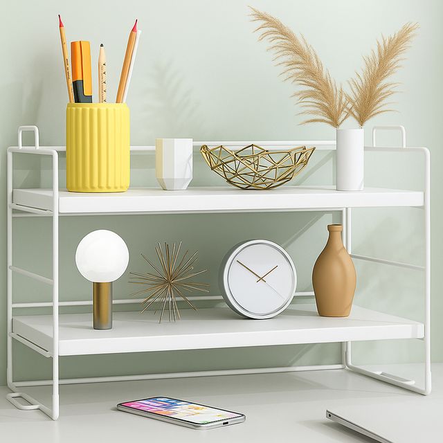 책상 수납 선반 방꾸미기 사무실 데스크정리 조립 책장 2size