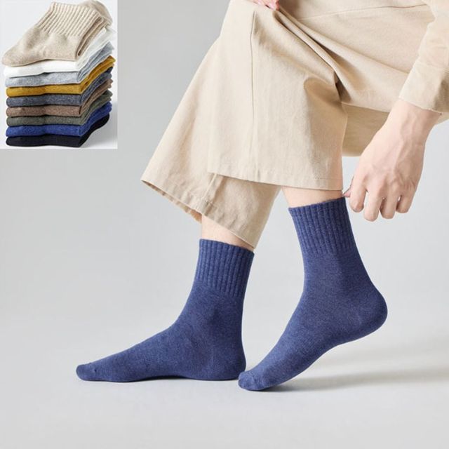 키밍 남성 골지 순면 양말 스포츠 중목 8종 세트