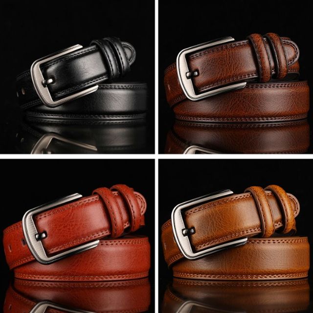 키밍 남성 가죽 벨트 정장 캐주얼 허리띠 롱벨트