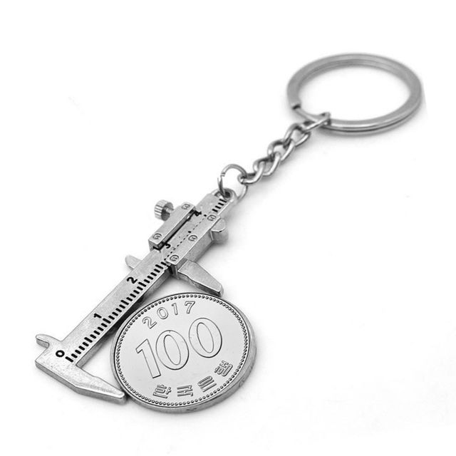 초소형 버니어 캘리퍼스 열쇠고리 키링 두께측정기