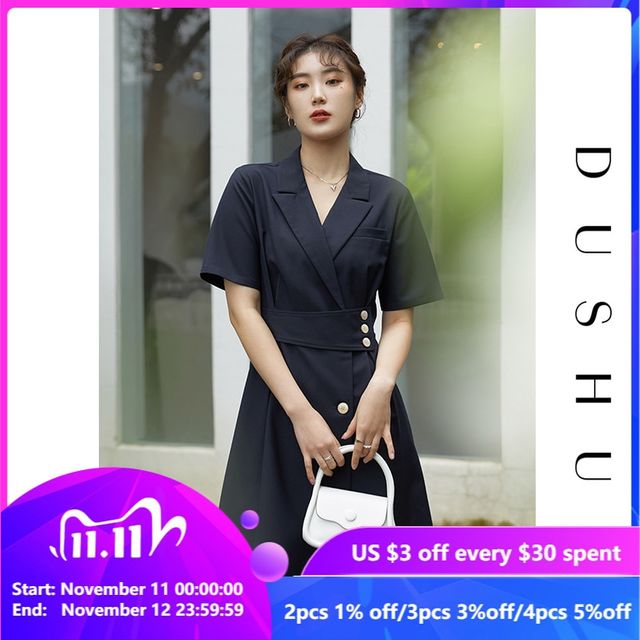 [해외] DUSHU-오피스 레이디 드레스 새로운 여름 여성 정장