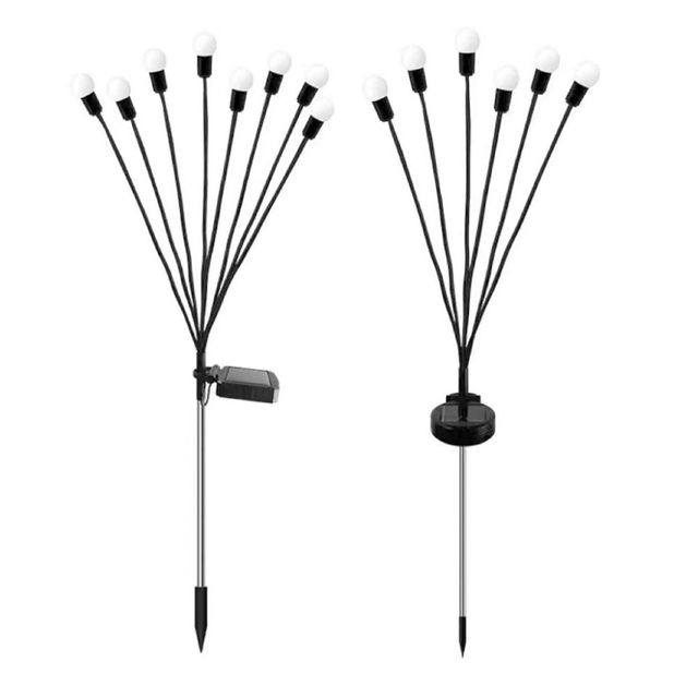 태양광 흔들리는 반딧불 정원등 6구 야외 장식 조명