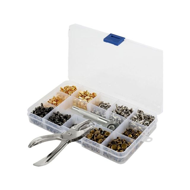 리벳 펀칭 몰드 480세트 의류 리폼 DIY 키트