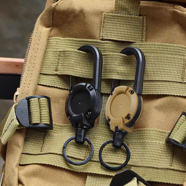 와이어 릴홀더 키링 카라비너 등산 열쇠고리 집게