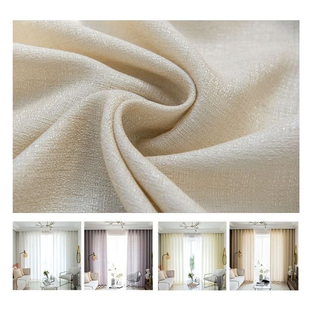 단색 아일렛 커튼 2장 세트 방음 및 채광 조절 가능 커튼