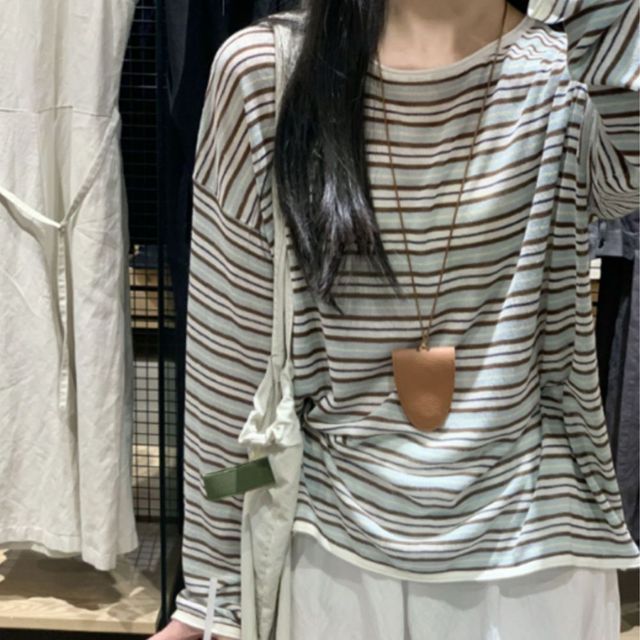 꾸안꾸 스트라이프 루핏 티셔츠 JSC-1004623