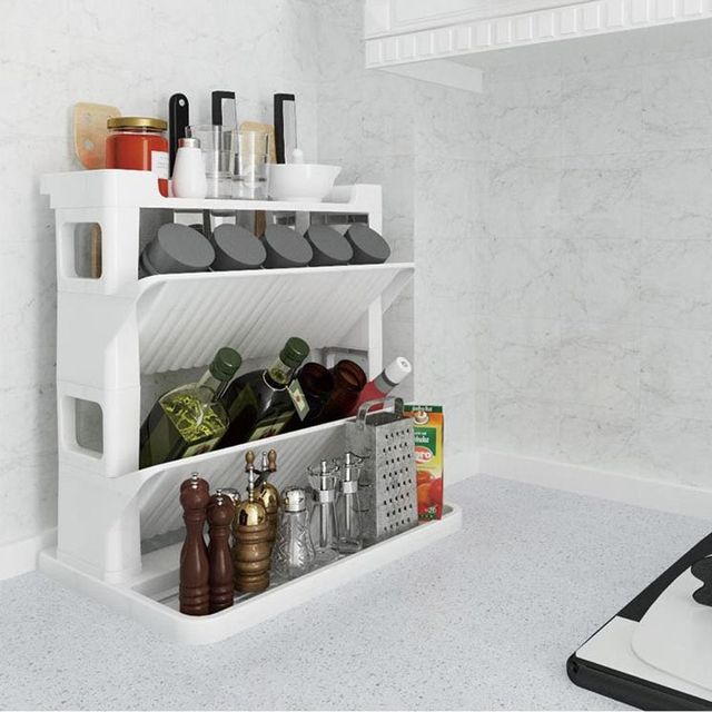 키밍 주방 양념 수납 선반 2단 3단 조미료 정리대