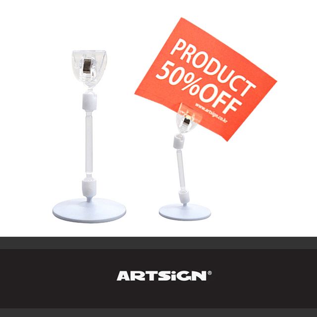 반달 집게봉 쇼클립 메모꽂이 쇼클립 50개 벌