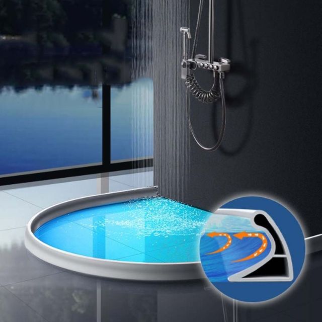 키밍 샤워부스 물막이 실리콘 물차단 2미터 화장실