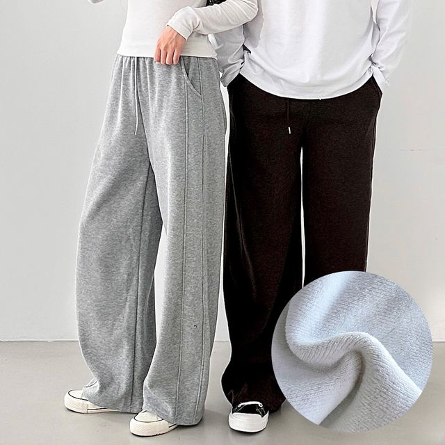 제노미 사이드핀턱 스트레이트 와이드바지 SD-251110