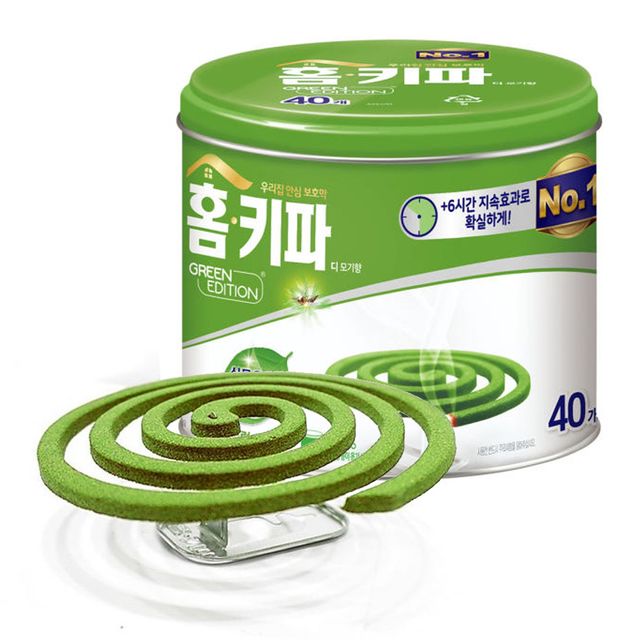 홈키파 그린 디 모기향 식물유래 내츄럴 허브 40매