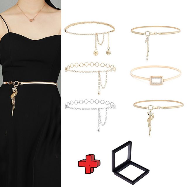 여성 허리체인 벨트장식 악세서리 벨트 여우체인벨트