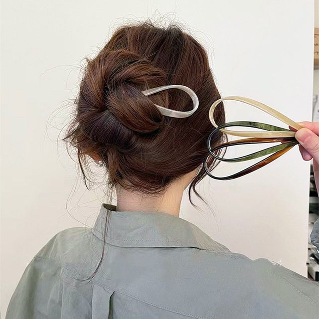 U자형 자개 비녀 ELH-072