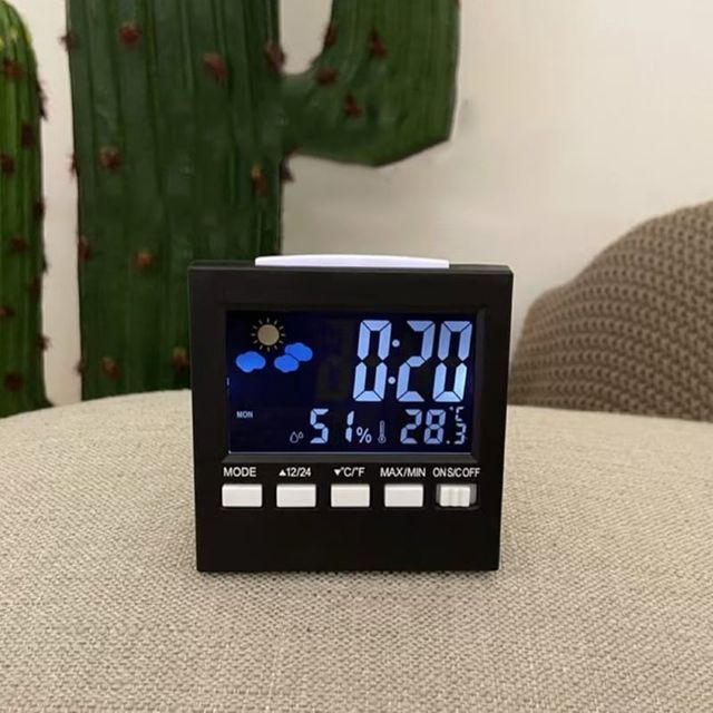 온습도 디지털 알람시계 디지텔 시계 탁상시계 인테리어