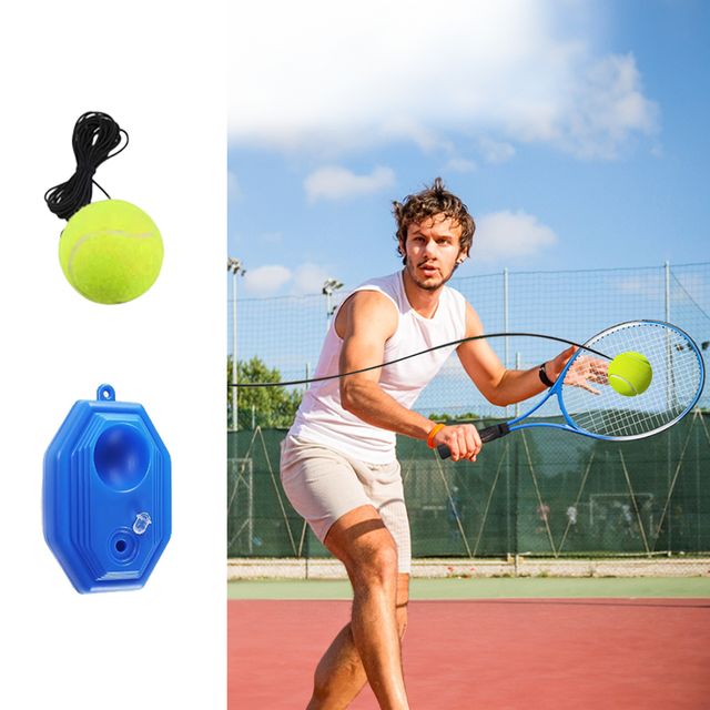 셀프 테니스 초보 혼자치는 실내 스쿼시 연습도구 리턴볼 세트