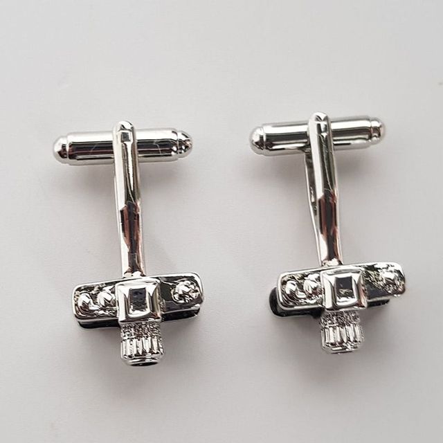 카메라 모양 셔츠 커프스 단추 커프스링크 버튼 선물용 아이템