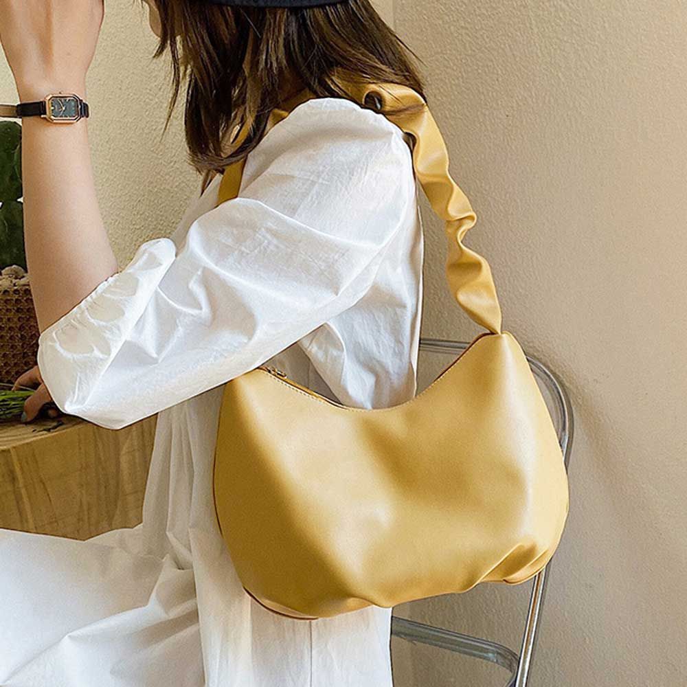 셔링 숄더백 여자 데일리 핸드백 캐주얼 하객 데이트