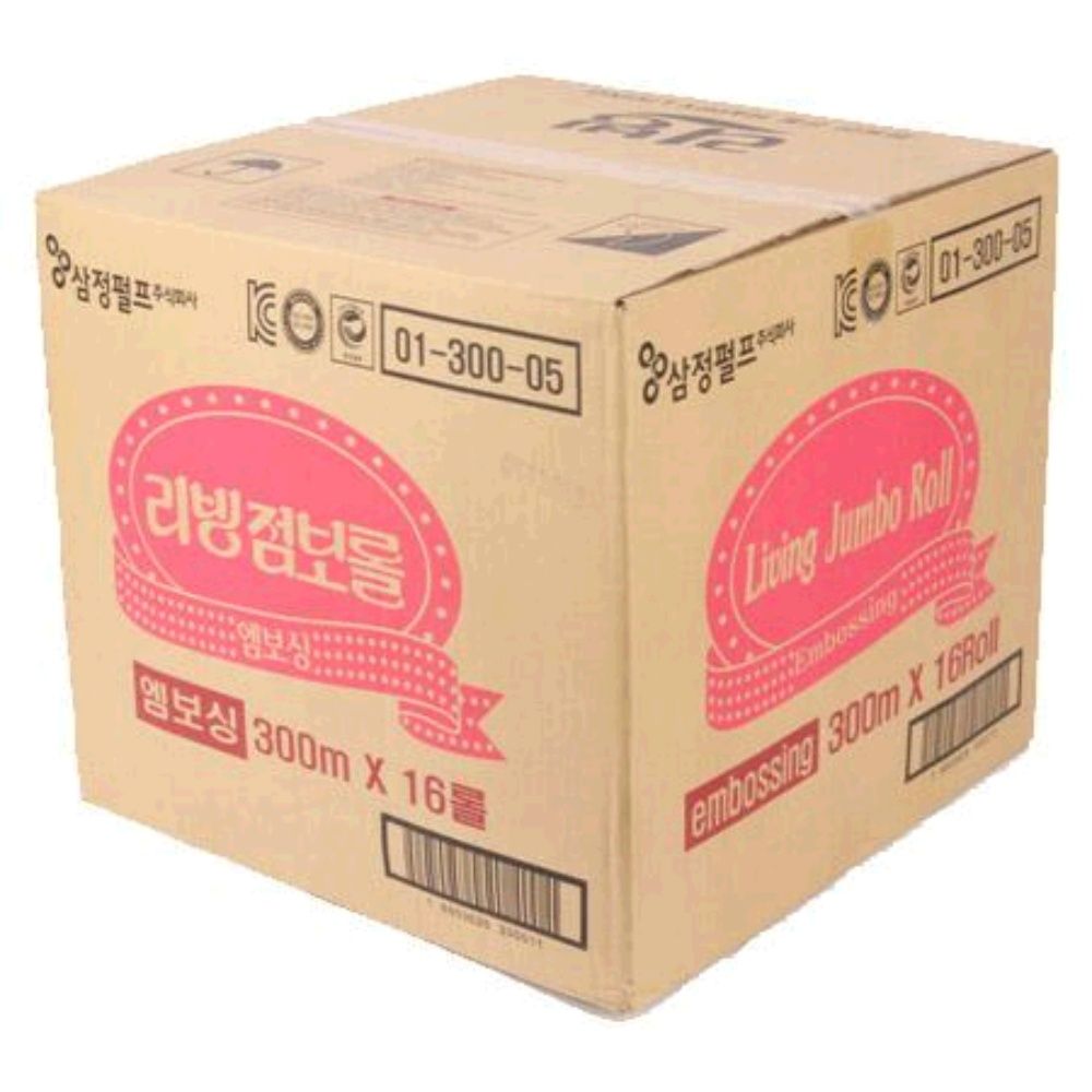 삼정 리빙 무형광 2겹 점보롤 300M x 16롤