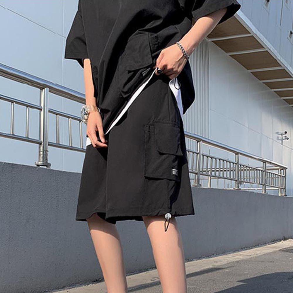 남친룩 캐주얼 데일리 아노락 반팔 반바지 세트 남자