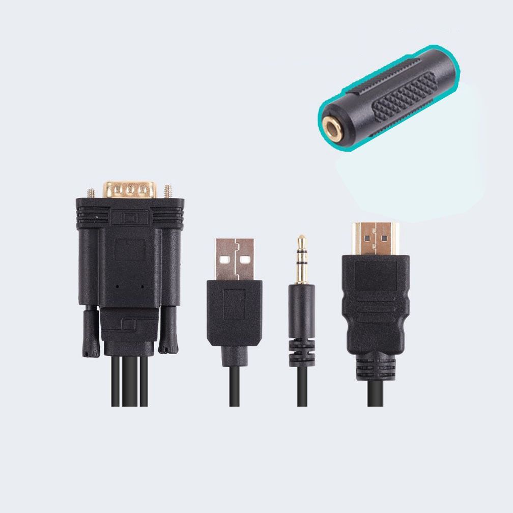 HDMI 컨버터 (HDMI to VGA) 1.5M 오디오 - 젠더